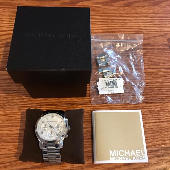 Michael Kors Runway Chronograph Watch - Silver - Picture 6 of 7